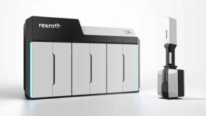 With a delivery rate of 600 kg/h, the CryoPump stations enable direct high-pressure refueling of a heavy-duty truck in less than ten minutes. (Image source: Bosch Rexroth AG)