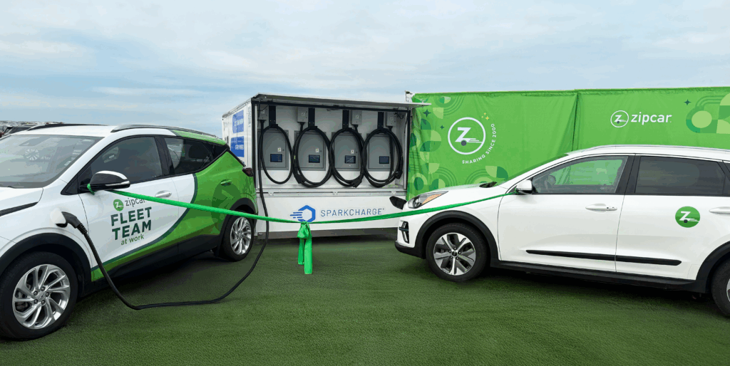 First off‑grid EV charging hub for shared mobility in Massachusetts