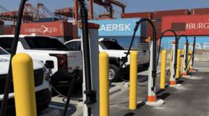 Distributed dc charging architecture supports port equipment electrification