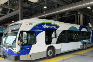 Distributed electric bus charging system features 40 ceiling-mounted units